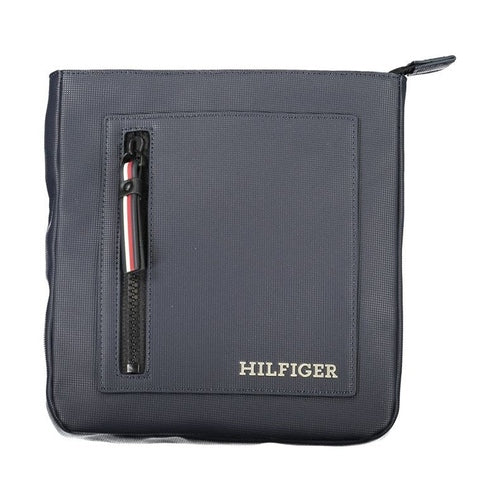 Tommy Hilfiger Navy Polyurethane Men's Shoulder Bag