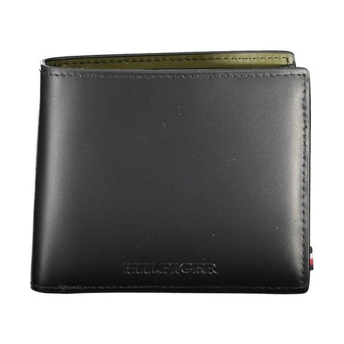 Tommy Hilfiger Black Leather Men's Wallet