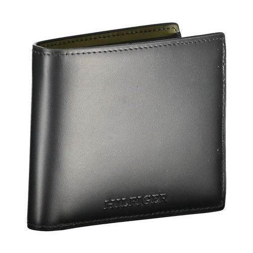 Tommy Hilfiger Black Leather Men's Wallet