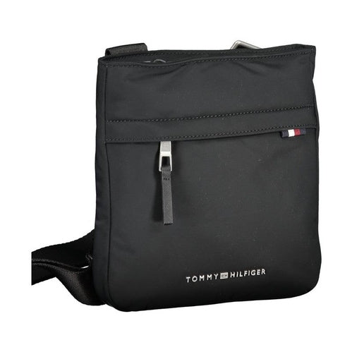 Tommy Hilfiger Black Polyurethane Women Shoulder Bag