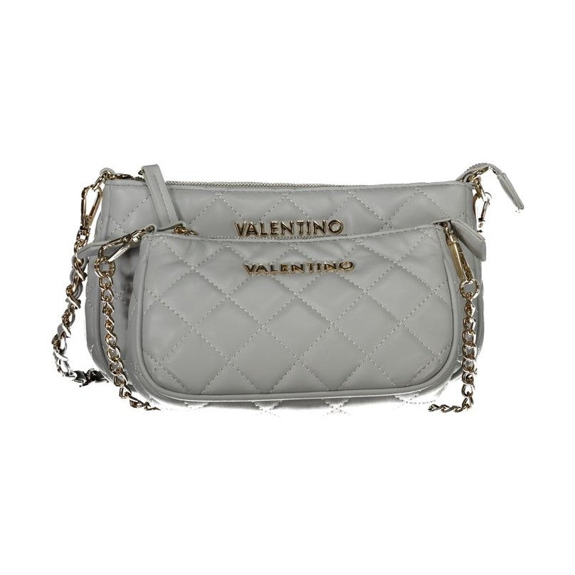 Valentino Gray Polyethylene Handbag