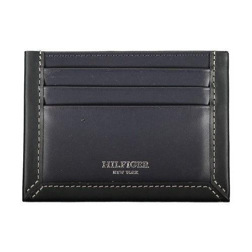 Tommy Hilfiger Blue Leather Men Wallet