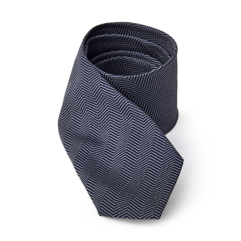 Jil Sander Blue Silk Tie