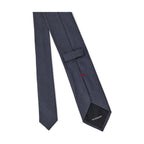 Jil Sander Blue Silk Tie