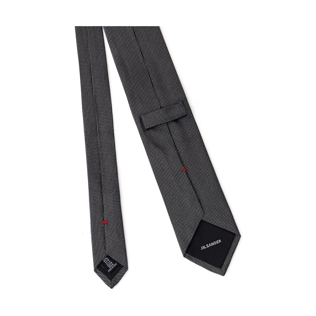 Jil Sander Gray Silk Tie