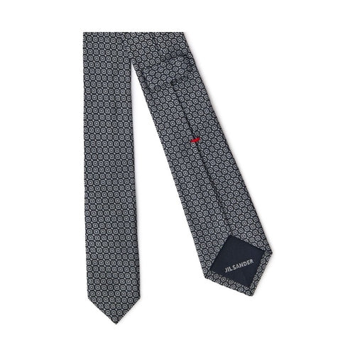 Jil Sander Gray Silk Tie