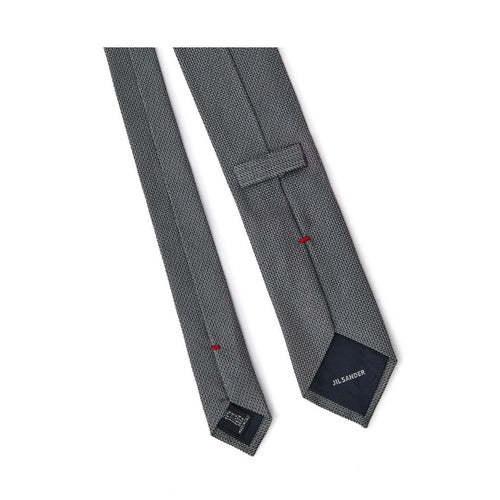 Jil Sander Gray Silk Tie