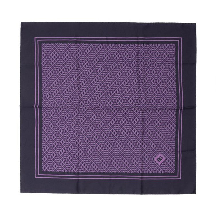 Dolce & Gabbana Purple Silk Pocket Square