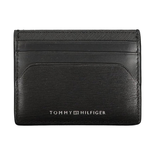 Tommy Hilfiger Black Leather Men Wallet
