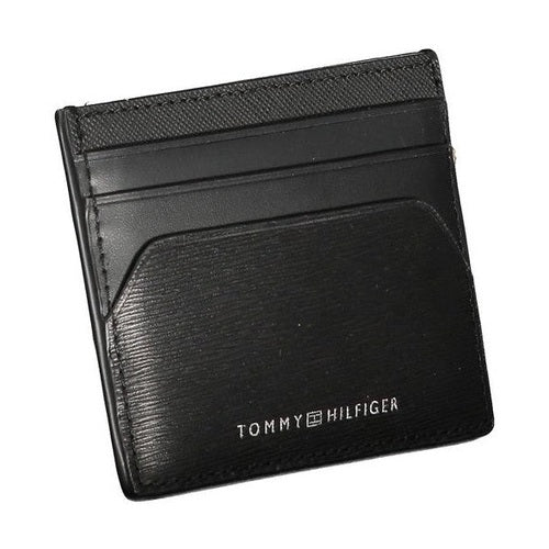 Tommy Hilfiger Black Leather Men Wallet