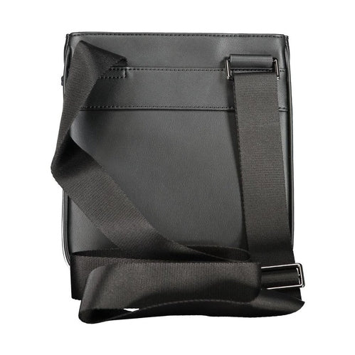 Tommy Hilfiger Black Polyurethane Men's Shoulder Bag