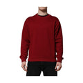 Dolce & Gabbana Red Embossed Logo Cotton Crew Neck Sweater