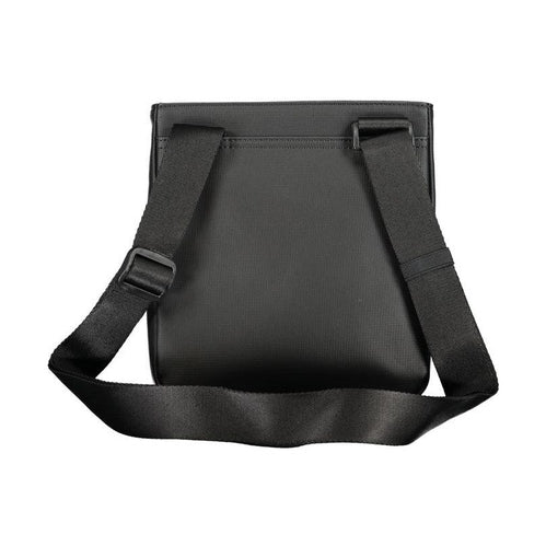 Tommy Hilfiger Black Polyurethane Men Shoulder Bag