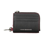 Tommy Hilfiger Black Leather Men Wallet Holder