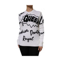 Dolce & Gabbana White Wool Knit Crew Neck Pullover Sweater