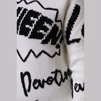 Dolce & Gabbana White Wool Knit Crew Neck Pullover Sweater