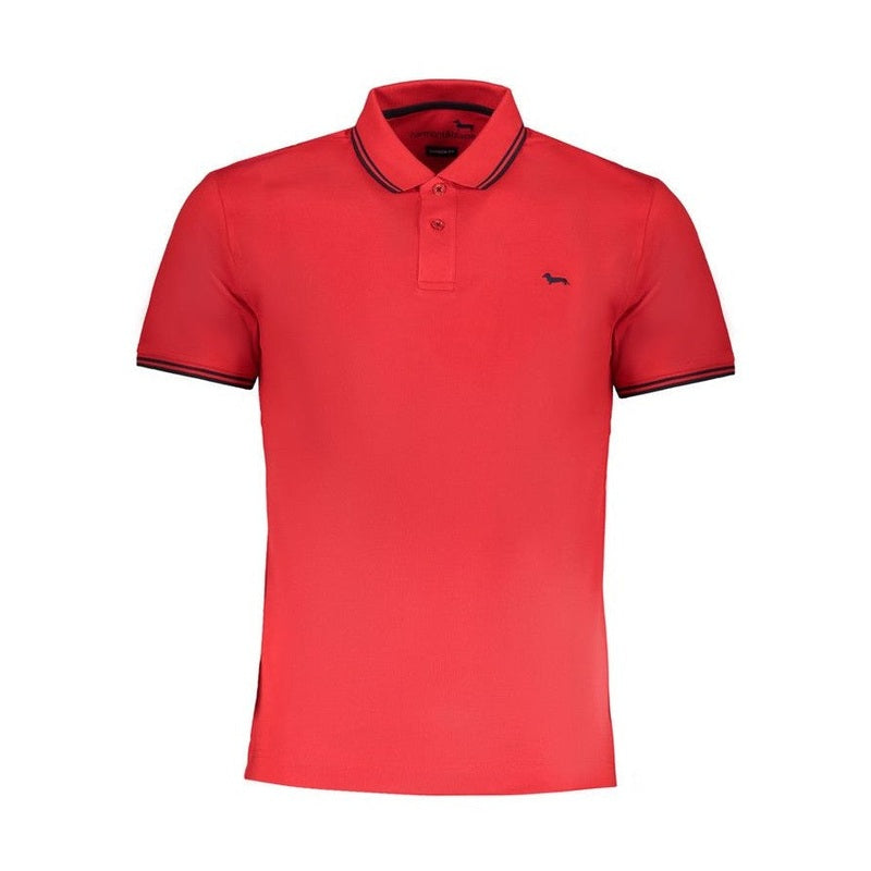 Harmont & Blaine Rosso Cotton Men Polo Shirt