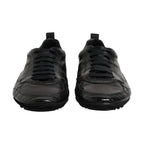 Dolce & Gabbana Black Exotic Leather Low Top Sneakers Shoes