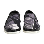 Dolce & Gabbana Black Tropical Slip On Men Sneakers Shoes