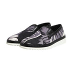 Dolce & Gabbana Black Tropical Slip On Men Sneakers Shoes