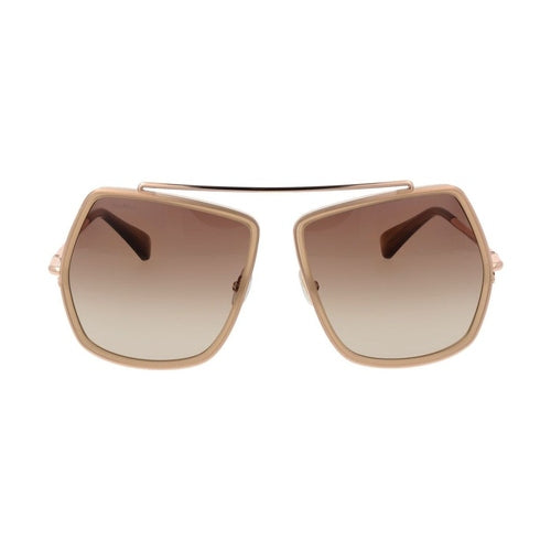 Max Mara Beige Metal Sunglasses