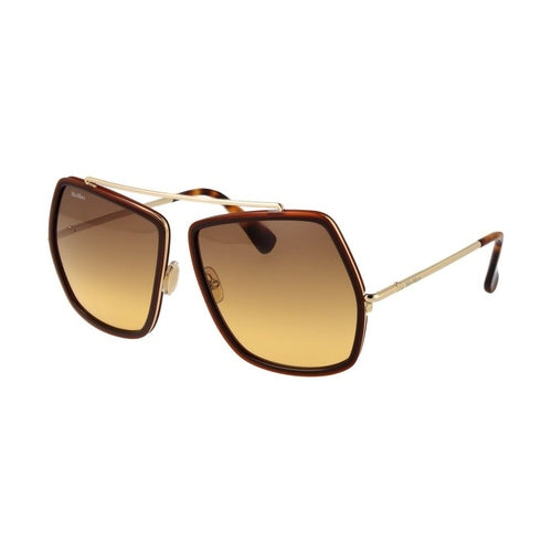 Max Mara Brown Metal Sunglasses