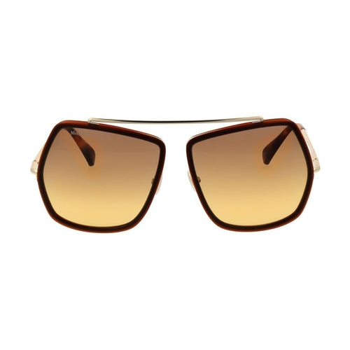 Max Mara Brown Metal Sunglasses