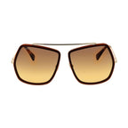Max Mara Brown Metal Sunglasses