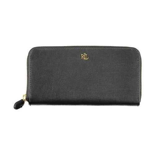Ralph Lauren Black Leather Women Wallet
