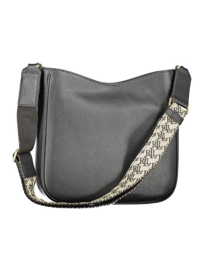 Ralph Lauren Nero Leather Women Shoulder Bag