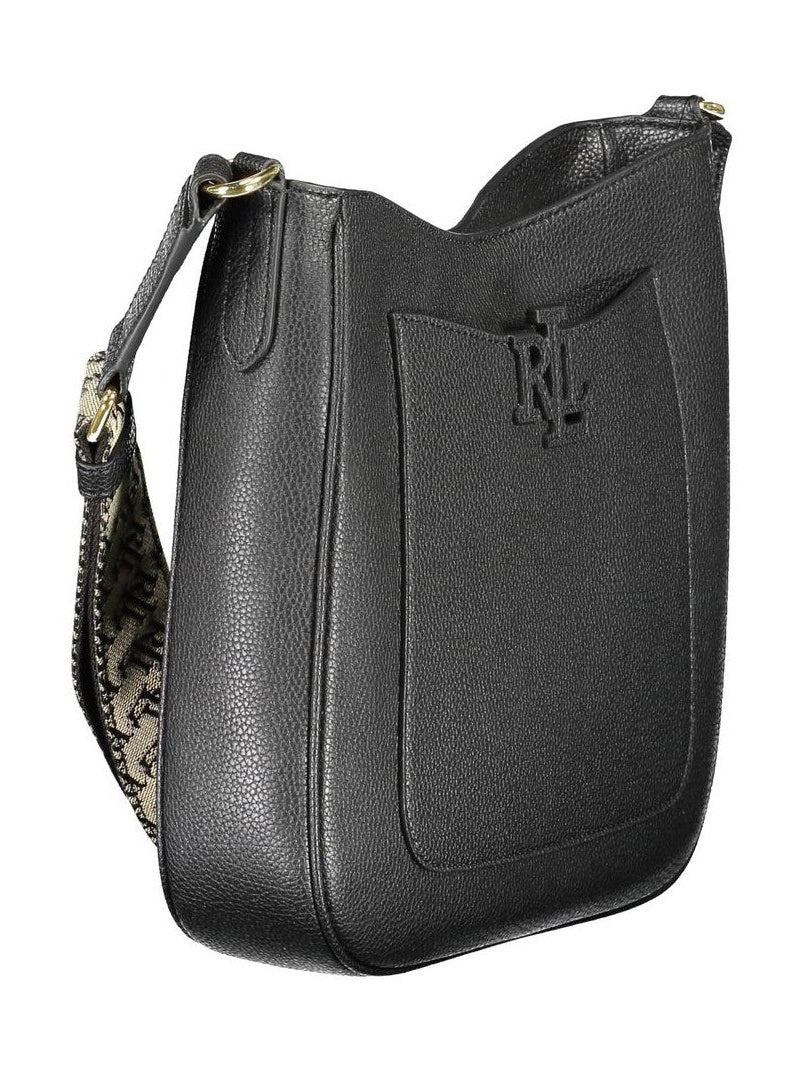 Ralph Lauren Nero Leather Women Shoulder Bag