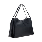 Ferragamo Black Calf Leather Bos Taurus Handbag