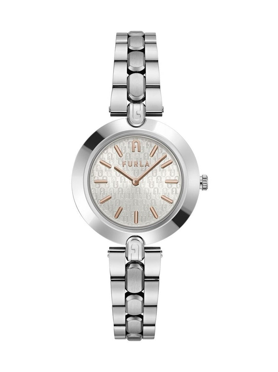 Furla Gray Stainless Steel Dress Watch