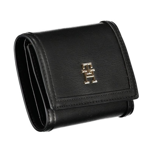 Tommy Hilfiger Black Polyurethane Women Wallet