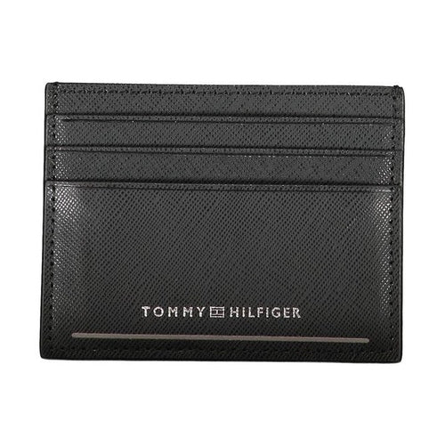 Tommy Hilfiger Black Leather Men Wallet