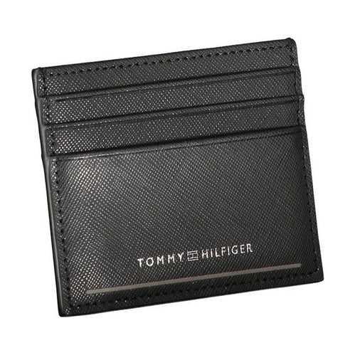 Tommy Hilfiger Black Leather Men Wallet