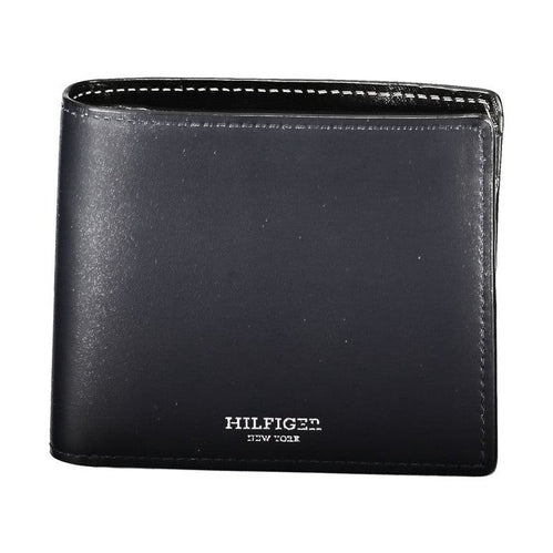 Tommy Hilfiger Blue Leather Men Wallet