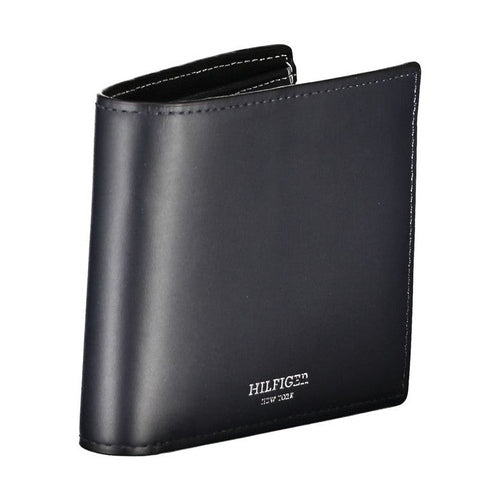 Tommy Hilfiger Blue Leather Men Wallet