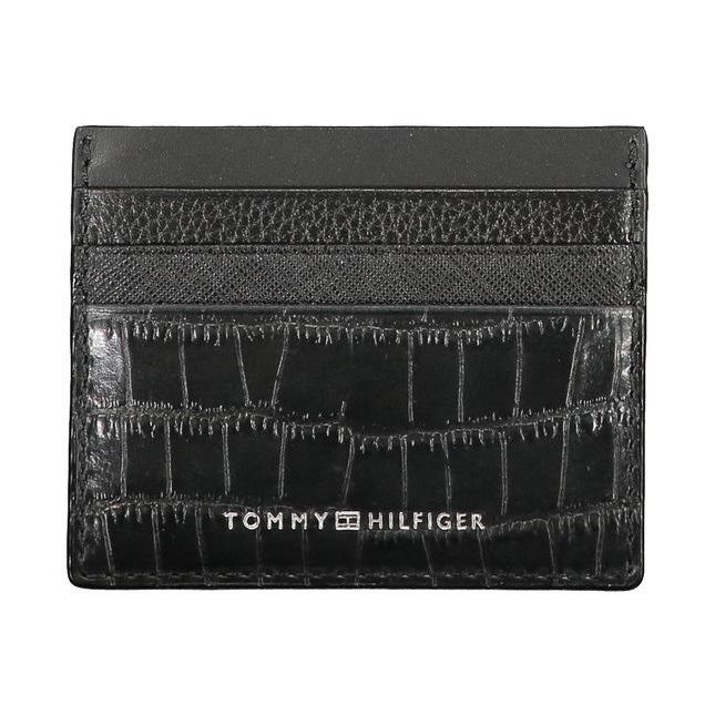 Tommy Hilfiger Black Leather Mens Wallet