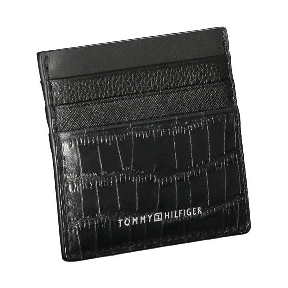 Tommy Hilfiger Black Leather Mens Wallet