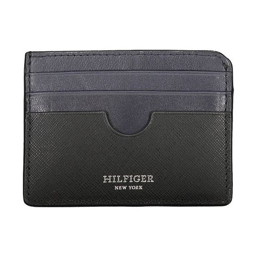 Tommy Hilfiger Black Leather Men Wallet