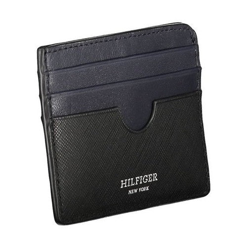 Tommy Hilfiger Black Leather Men Wallet