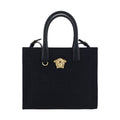 Versace Black Cotton Shoulder Bag