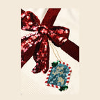 Dolce & Gabbana White Sequined Crew Neck Pullover Sweater