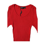 Dolce & Gabbana Red Round Neck Short Sleeves Pullover Top