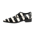Dolce & Gabbana Black White Zebra Pony Fur Dress Shoes