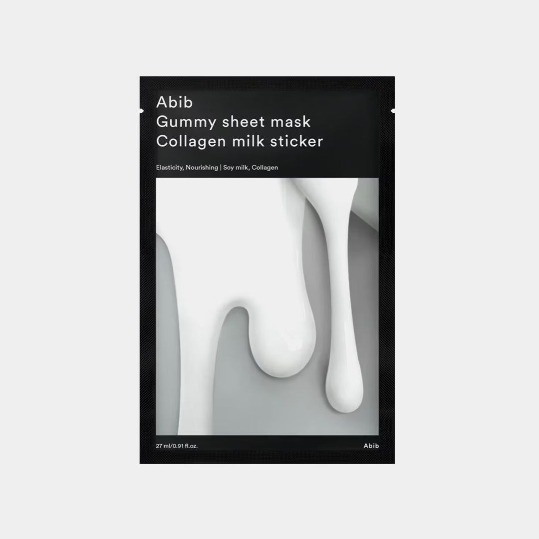 Abib Gummy sheet mask Collagen milk sticker 27ml