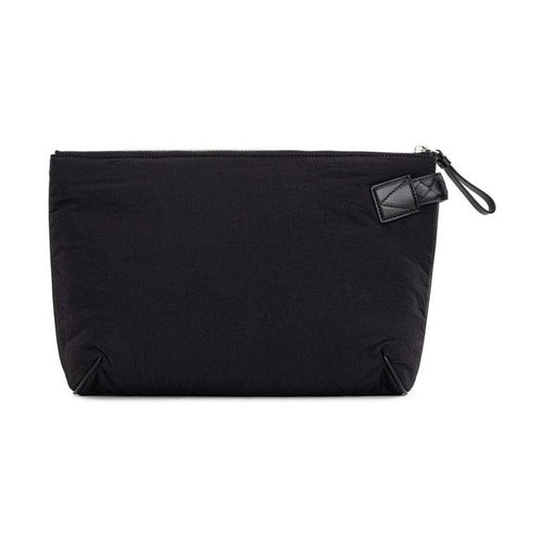 Bottega Veneta Black Nylon Clutch Bag