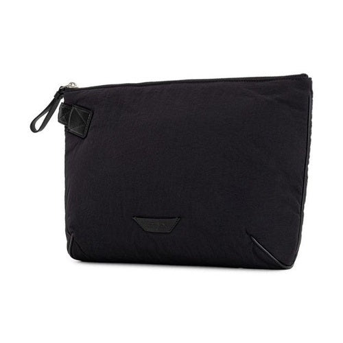 Bottega Veneta Black Nylon Clutch Bag