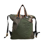 Dolce & Gabbana Military Green Patchwork Rucksack Backpack Bag